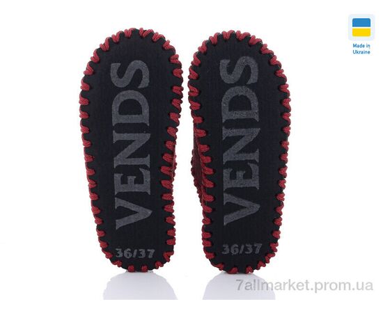 Фотография Тапки женские для дома Весна/осень 218W бордовий (9 пар р.36-41) "Active" недорого оптом от прямого поставщика, изображение 3