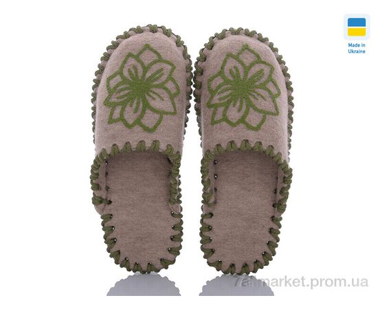 Фотография Тапки женские для дома Весна/осень 215W бежевий (9 пар р.36-41) "Active" недорого оптом от прямого поставщика, изображение 2