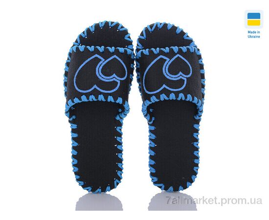 Тапки жіночі для будинку Весна/осінь 291 чорний (9 пар р.36-41) "Active" недорого оптом від прямого постачальника, зображення 2