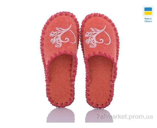 Фотография Тапки женские для дома Весна/осень 223 коралловий (9 пар р.36-41) "Active" недорого оптом от прямого поставщика, изображение 2