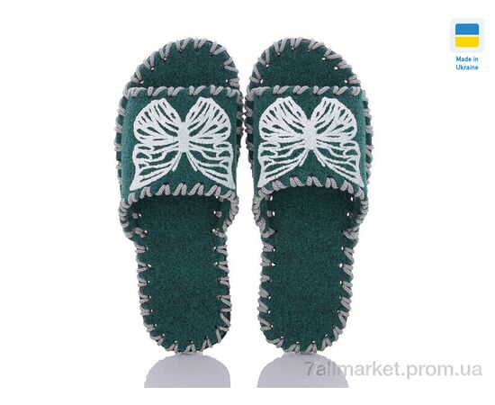 Фотография Тапки женские для дома Весна/осень 259 зелений (9 пар р.36-41) "Active" недорого оптом от прямого поставщика, изображение 2