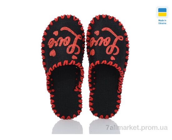 Тапки жіночі для будинку Весна/осінь 204W чорний (9 пар р.36-41) "Active" недорого оптом від прямого постачальника, зображення 2