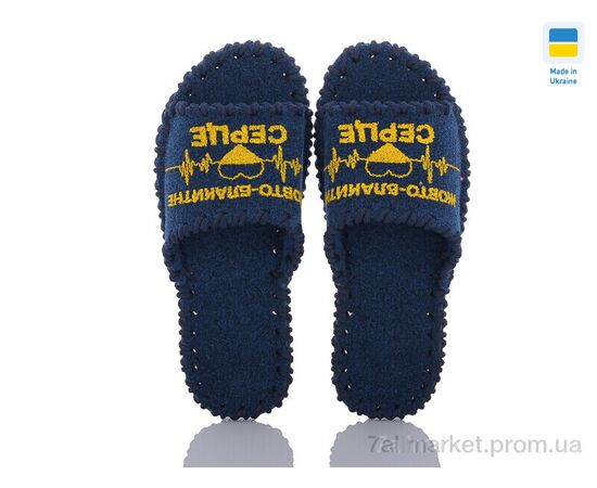 Фотография Тапки женские для дома Весна/осень 151W синій (9 пар р.36-41) "Active" недорого оптом от прямого поставщика, изображение 2