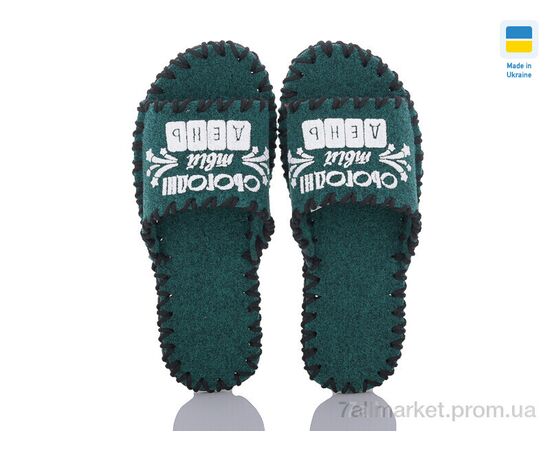 Тапки чоловічі домашні Весна/осінь 353M зелений (9 пар р.40-45) "Active" недорого оптом від прямого постачальника, зображення 2