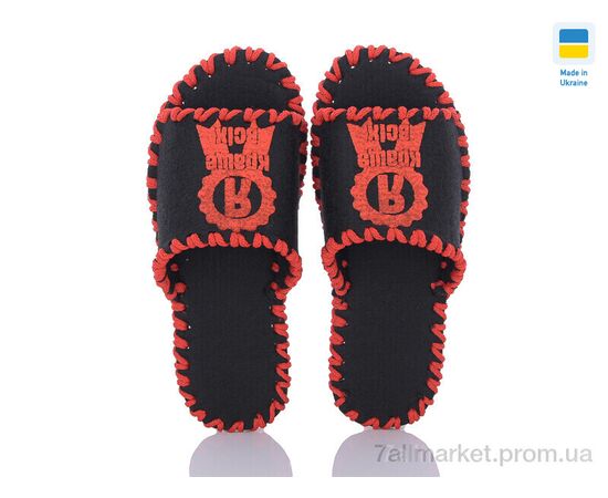 Фотография Тапки женские для дома Весна/осень 156W чорний (9 пар р.36-41) "Active" недорого оптом от прямого поставщика, изображение 2