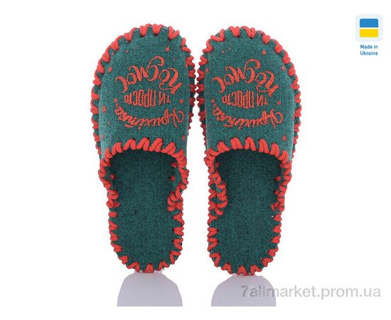 Фотография Тапки женские для дома Весна/осень 158W зелений (9 пар р.36-41) "Active" недорого оптом от прямого поставщика, изображение 2