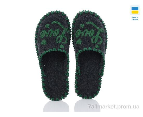 Тапки жіночі для будинку Весна/осінь 173W сірий (9 пар р.36-41) "Active" недорого оптом від прямого постачальника, зображення 2