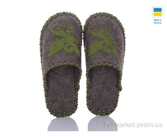 Тапки чоловічі домашні Весна/осінь 347M коричневий (9 пар р.40-45) "Active" недорого оптом від прямого постачальника, зображення 2