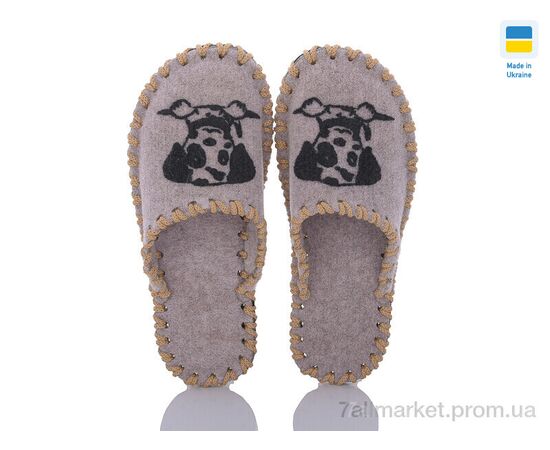 Тапки жіночі для будинку Весна/осінь 208W бежевий (9 пар р.36-41) "Active" недорого оптом від прямого постачальника, зображення 2