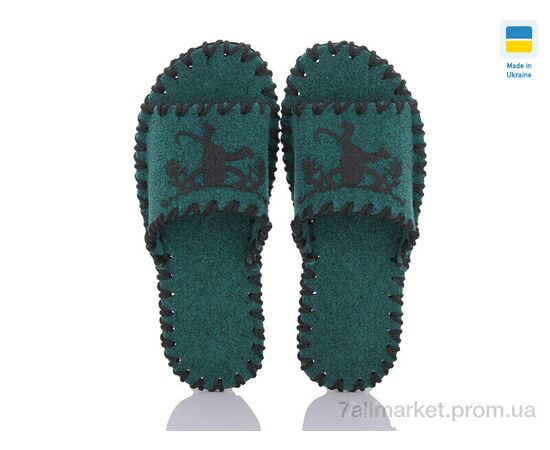 Фотография Тапки женские для дома Весна/осень 164W зелений (9 пар р.36-41) "Active" недорого оптом от прямого поставщика, изображение 2