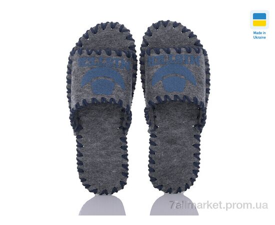 Тапки чоловічі домашні Весна/осінь 305M сірий (9 пар р.40-45) "Active" недорого оптом від прямого постачальника, зображення 2