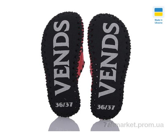 Фотография Тапки женские для дома Весна/осень 162W червоний (9 пар р.36-41) "Active" недорого оптом от прямого поставщика, изображение 3