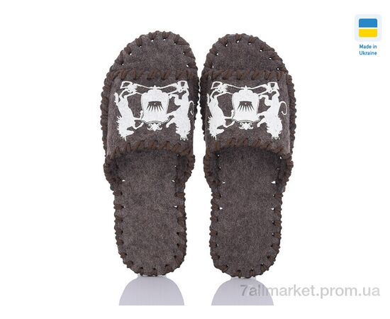 Фотография Тапки мужские домашние Весна/осень 321M коричневий (9 пар р.40-45) "Active" недорого оптом от прямого поставщика, изображение 2