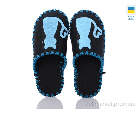 Фотография Тапки женские для дома Весна/осень 276W чорний (9 пар р.36-41) "Active" недорого оптом от прямого поставщика, изображение 2