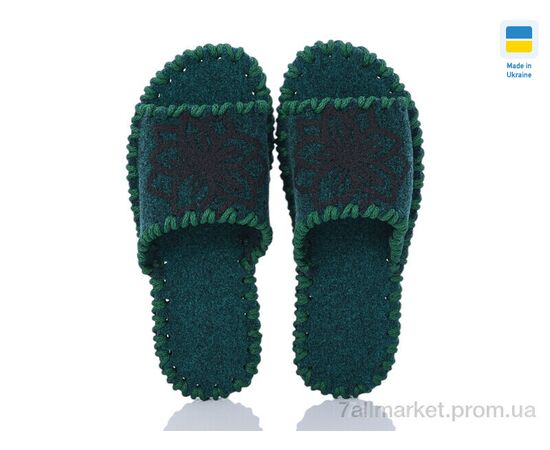 Фотография Тапки женские для дома Весна/осень 285 зелений відкр. (9 пар р.36-41) "Active" недорого оптом от прямого поставщика, изображение 2