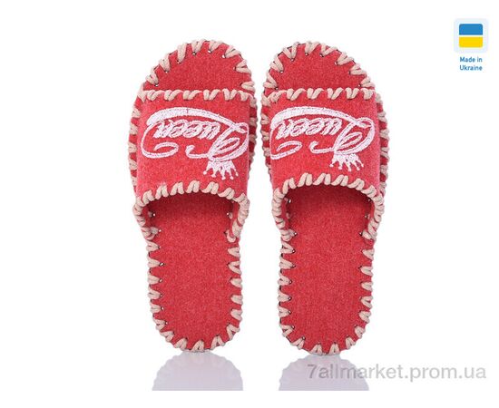 Фотография Тапки женские для дома Весна/осень 288 червоний (9 пар р.36-41) "Active" недорого оптом от прямого поставщика, изображение 2