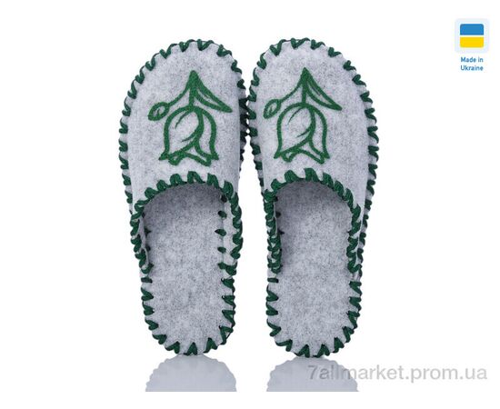 Фотография Тапки женские для дома Весна/осень 213W сірий (9 пар р.36-41) "Active" недорого оптом от прямого поставщика, изображение 2