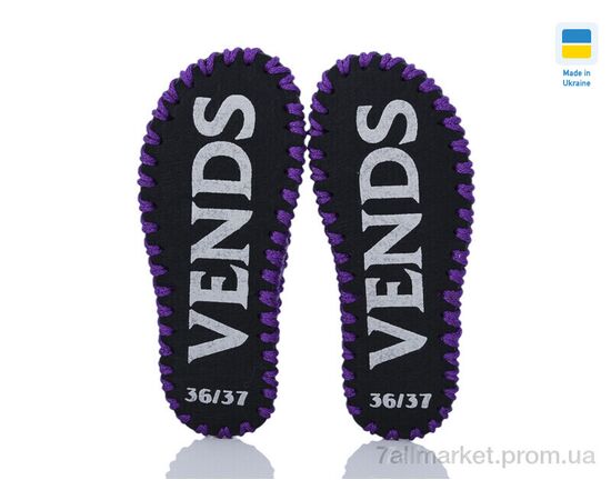 Фотография Тапки женские для дома Весна/осень 278W фіолетовий (9 пар р.36-41) "Active" недорого оптом от прямого поставщика, изображение 3
