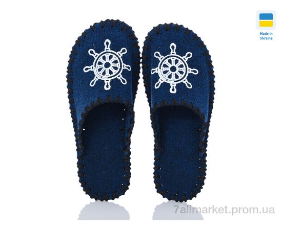 Тапки чоловічі домашні Весна/осінь 329M синій (9 пар р.40-45) "Active" недорого оптом від прямого постачальника, зображення 2