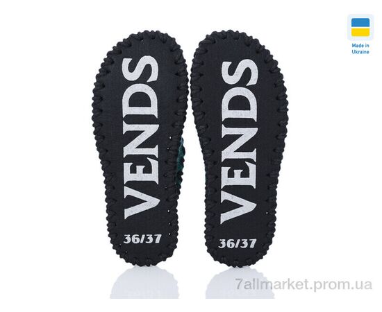 Фотография Тапки детские домашние Лето 177W зелений (9 пар р.36-41) "Active" недорого оптом от прямого поставщика, изображение 3