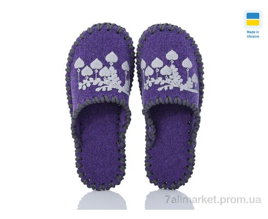 Тапки жіночі для будинку Літо 161W фіолет (9 пар р.36-41) "Active" недорого оптом від прямого постачальника, зображення 2