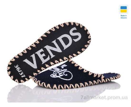 Тапки жіночі для будинку Весна/осінь 178W синій (9 пар р.36-41) "Active" недорого оптом від прямого постачальника, зображення 3