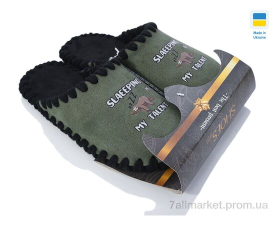 Фотография Тапки женские для дома Весна/осень 21-327 хакі (11 пар р.36-47) "Active" недорого оптом от прямого поставщика, изображение 3