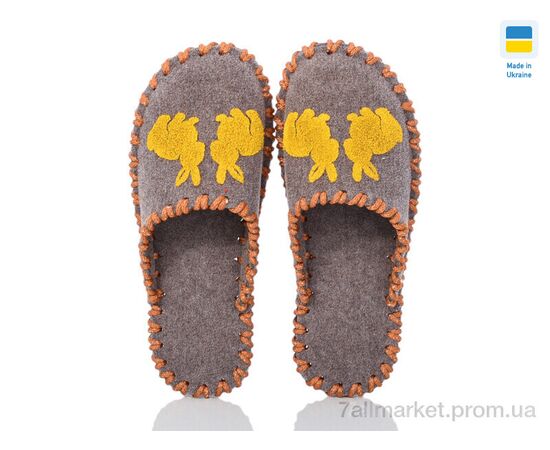 Фотография Тапки женские для дома Весна/осень 216W бежевий (9 пар р.36-41) "Active" недорого оптом от прямого поставщика, изображение 2