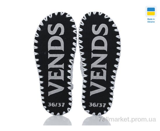 Фотография Тапки женские для дома Весна/осень 264W сірий (9 пар р.36-41) "Active" недорого оптом от прямого поставщика, изображение 3