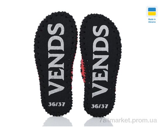 Фотография Тапки женские для дома Весна/осень 278W червоний (9 пар р.36-41) "Active" недорого оптом от прямого поставщика, изображение 3