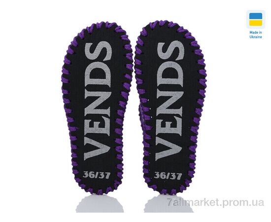 Фотография Тапки женские для дома Весна/осень 271W фіолет (9 пар р.36-41) "Active" недорого оптом от прямого поставщика, изображение 3