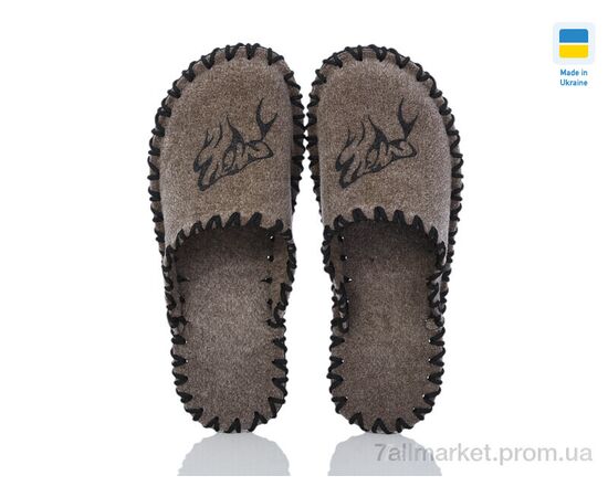 Тапки чоловічі домашні Весна/осінь 306M беж (9 пар р.40-45) "Active" недорого оптом від прямого постачальника, зображення 2