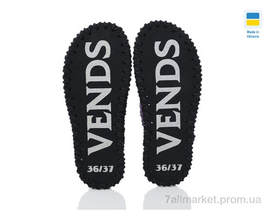 Тапки жіночі для будинку Весна/осінь 217W фіолетовий (9 пар р.36-41) "Active" недорого оптом від прямого постачальника, зображення 3