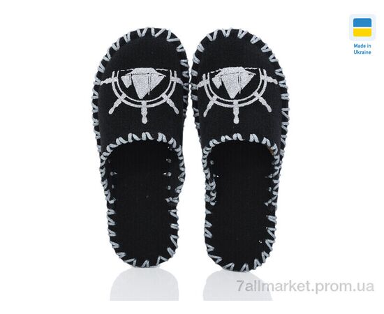 Фотография Тапки мужские домашние Весна/осень 336M чорний (9 пар р.40-45) "Active" недорого оптом от прямого поставщика, изображение 2