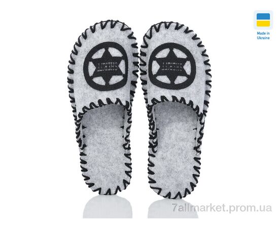 Фотография Тапки мужские домашние Весна/осень 360M сірий (9 пар р.40-45) "Active" недорого оптом от прямого поставщика, изображение 2