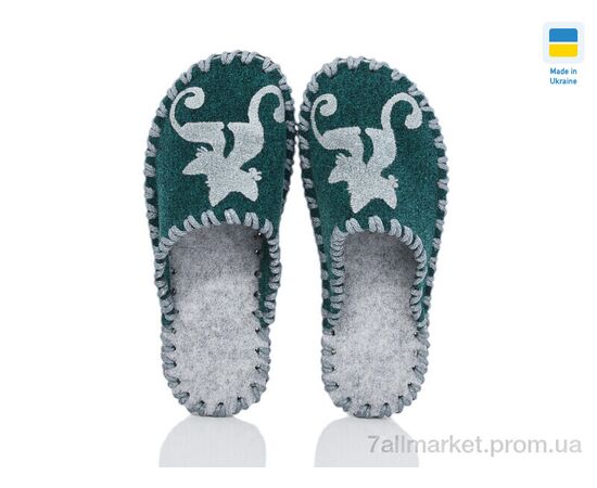 Фотография Тапки женские для дома Весна/осень 217W зелений (9 пар р.36-41) "Active" недорого оптом от прямого поставщика, изображение 2