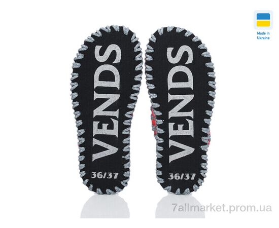 Тапки жіночі для будинку Весна/осінь 276W червоний (9 пар р.36-41) "Active" недорого оптом від прямого постачальника, зображення 3