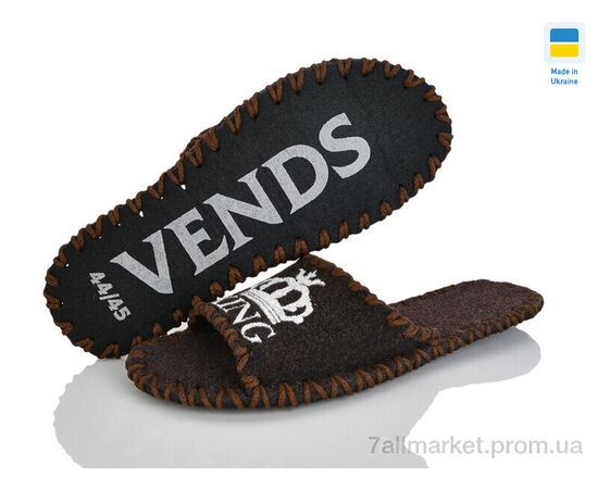 Фотография Тапки мужские домашние Весна/осень 344M коричневий (9 пар р.40-45) "Active" недорого оптом от прямого поставщика, изображение 3