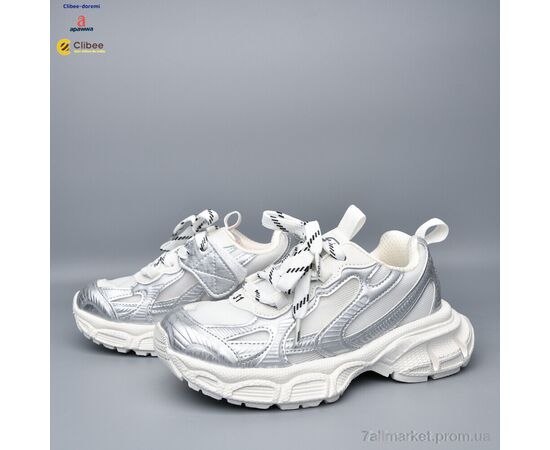 Фотография Кроссовки детские модные Весна/осень AD1215 white (7 пар р.31-37) "Clibee-Doremi" недорого оптом от прямого поставщика, изображение 2