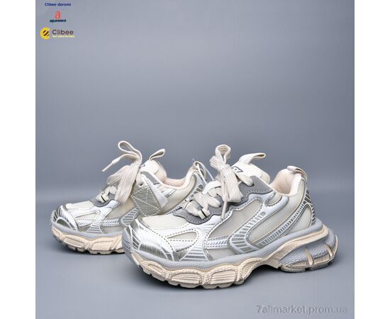 Фотография Кроссовки детские модные Весна/осень AD1215 beige (7 пар р.31-37) "Clibee-Doremi" недорого оптом от прямого поставщика, изображение 2
