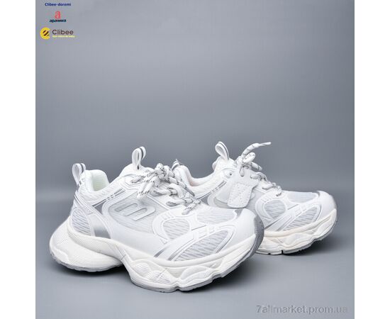 Фотография Кроссовки детские модные Весна/осень 59A6002 white-grey (7 пар р.31-37) "Clibee-Doremi" недорого оптом от прямого поставщика, изображение 2