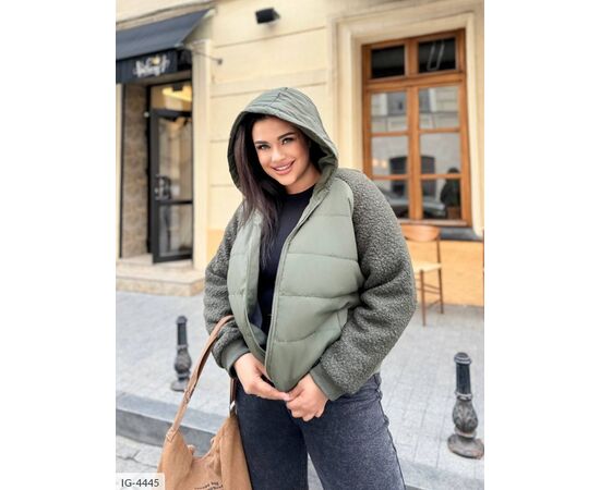 Жіноча куртка плащівка на синтепоні р.50-52;54-56;58-60 "VIKA" купити недорого від прямого постачальника, зображення 12