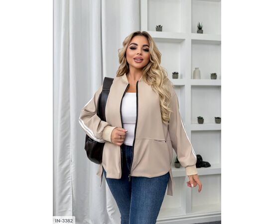 Куртка жіноча великого розміру р.50-52;54-56;58-60 (6кол.) "VIKA" купити недорого від прямого постачальника, зображення 3