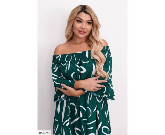 Фотография Женское платье софт р.50-52;54-56;58-60 (3цв) "VIKA" купить недорого от прямого поставщика, изображение 3