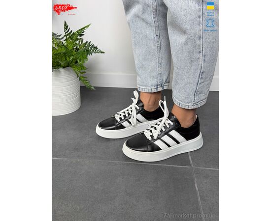 Фотография Кроссовки женские модные Весна/осень 210 чорний к. (8 пар р.36-40) "ARTO" недорого оптом от прямого поставщика, изображение 4