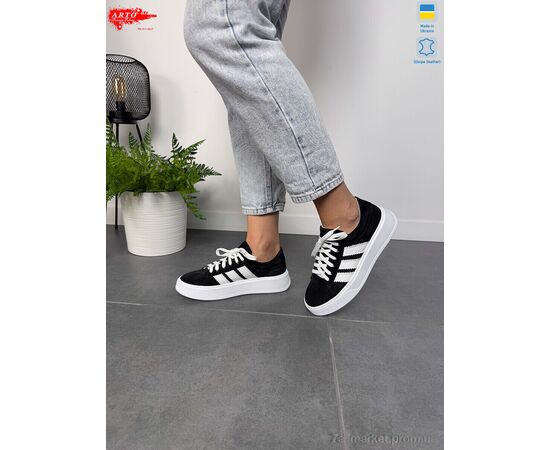 Фотография Кроссовки женские модные Весна/осень 210 чорний з. (8 пар р.36-41) "ARTO" недорого оптом от прямого поставщика, изображение 3