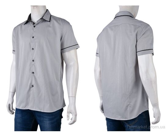 Фотография Мужская рубашка Лето PO-148 (12527) black (12 шт. р.сетка S-3XL) "Obuvok" недорого оптом от прямого поставщика, изображение 3