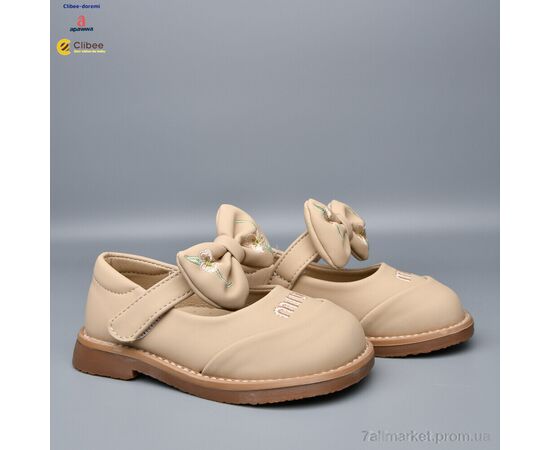 Фотография Туфли детские удобные Весна/осень DC336 beige (6 пар р.22-27) "Clibee-Doremi" недорого оптом от прямого поставщика, изображение 2
