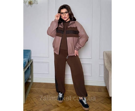 Куртка жіноча на блискавці екошкіра на підкладці р 42-60 "LADA" недорого від прямого постачальника, зображення 4