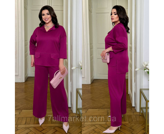 Фотография Костюм двойка женский евро трикотаж  размеры 46-60 "LADA" недорого от прямого поставщик, изображение 2